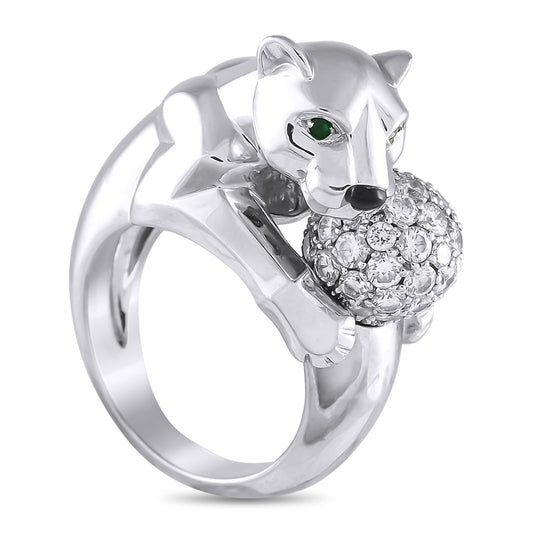Cartier Panthere 18K White Gold Ring