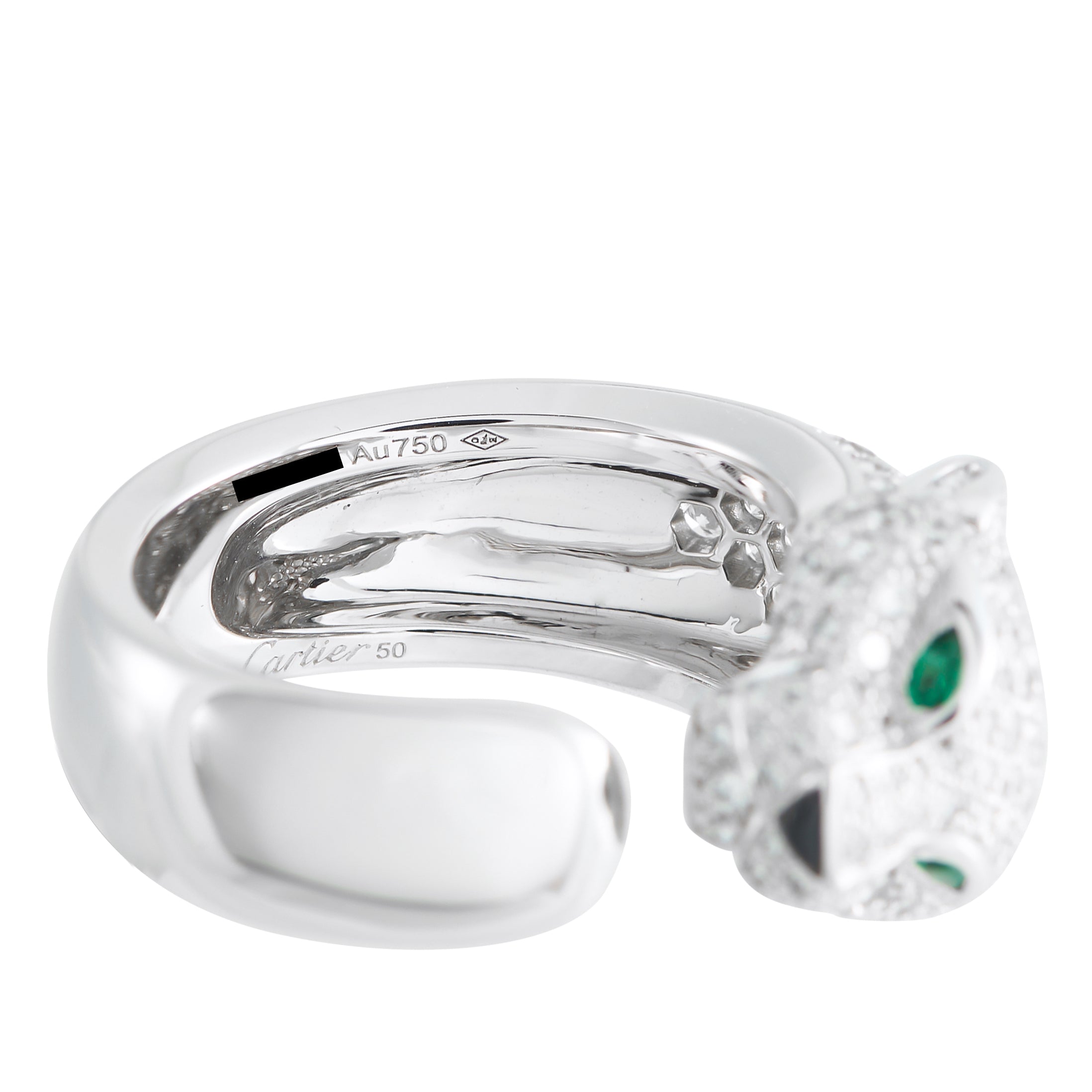 CARTIER Panthere 18K White Gold Diamond Ring