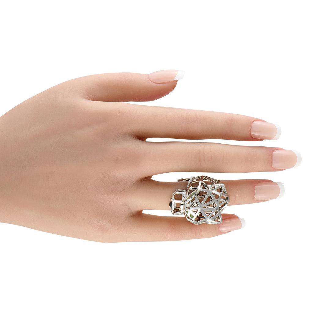 CartierPanthere 18K White Gold Ring