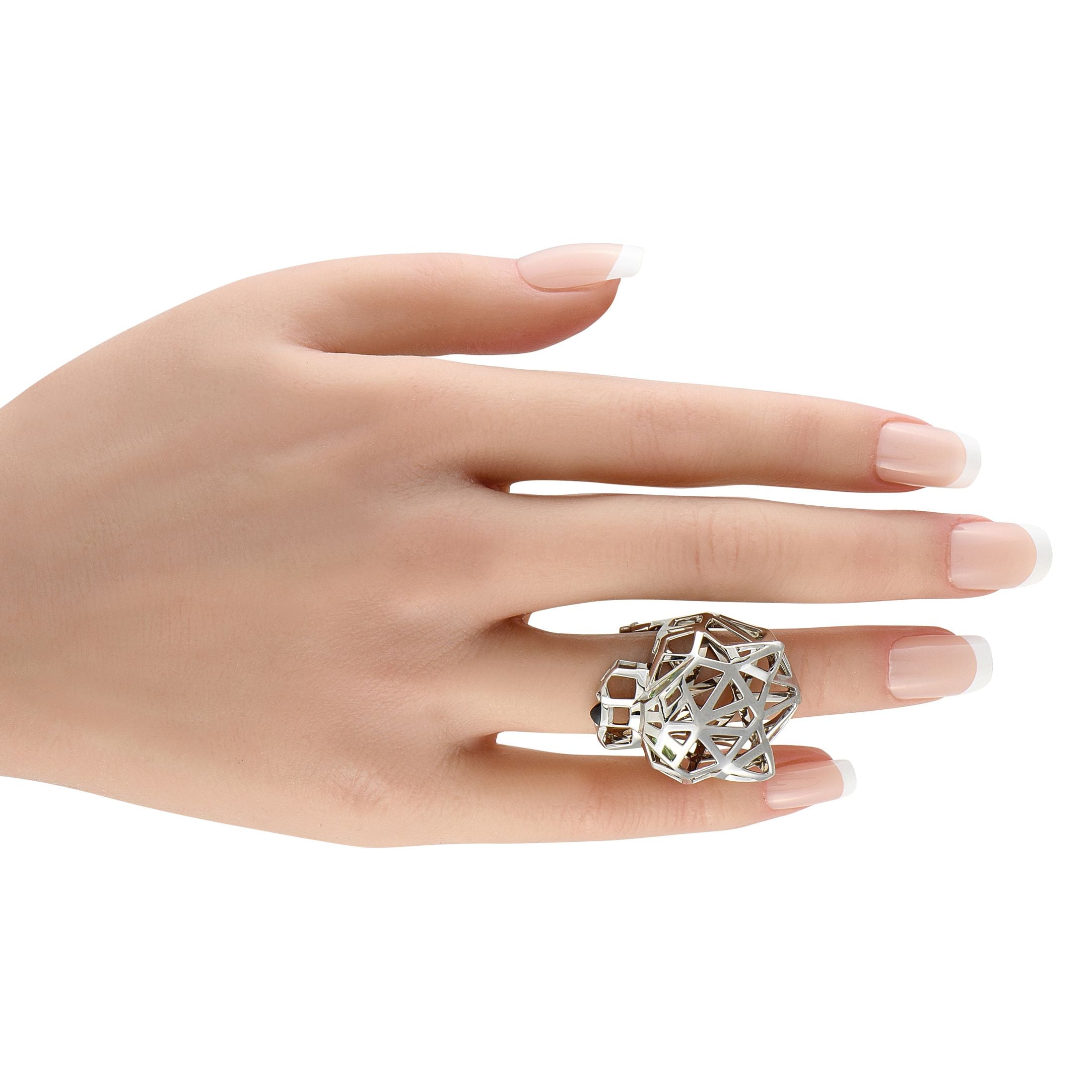 CartierPanthere 18K White Gold Ring