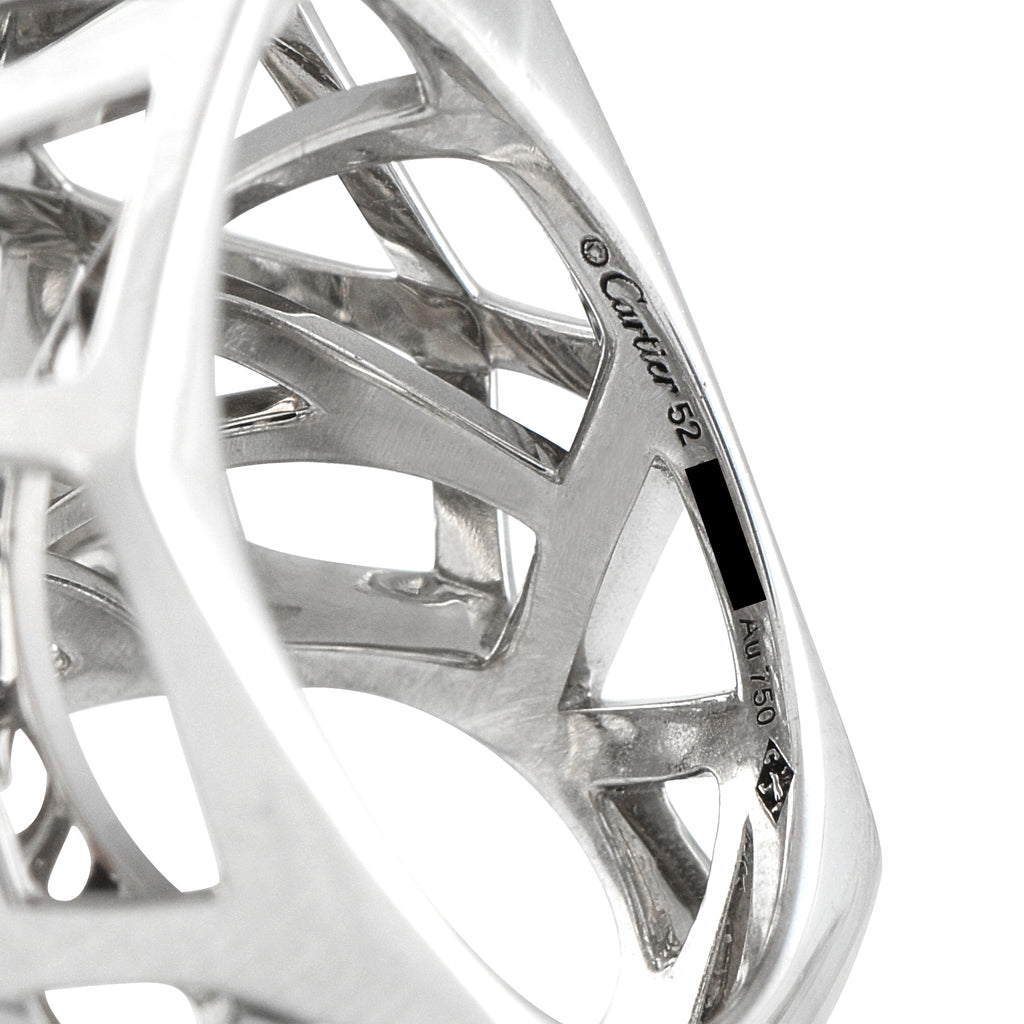 Cartier Panthere 18K White Gold Ring