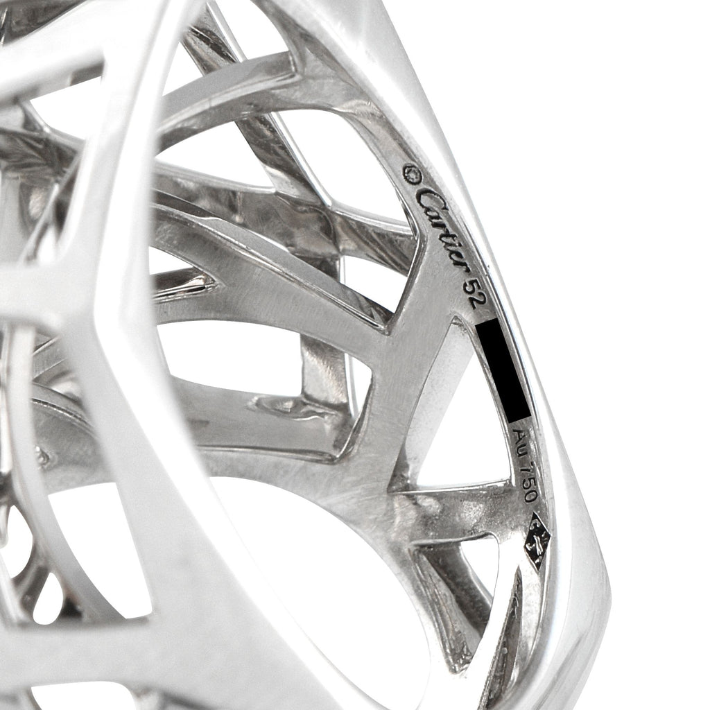 CartierPanthere 18K White Gold Ring