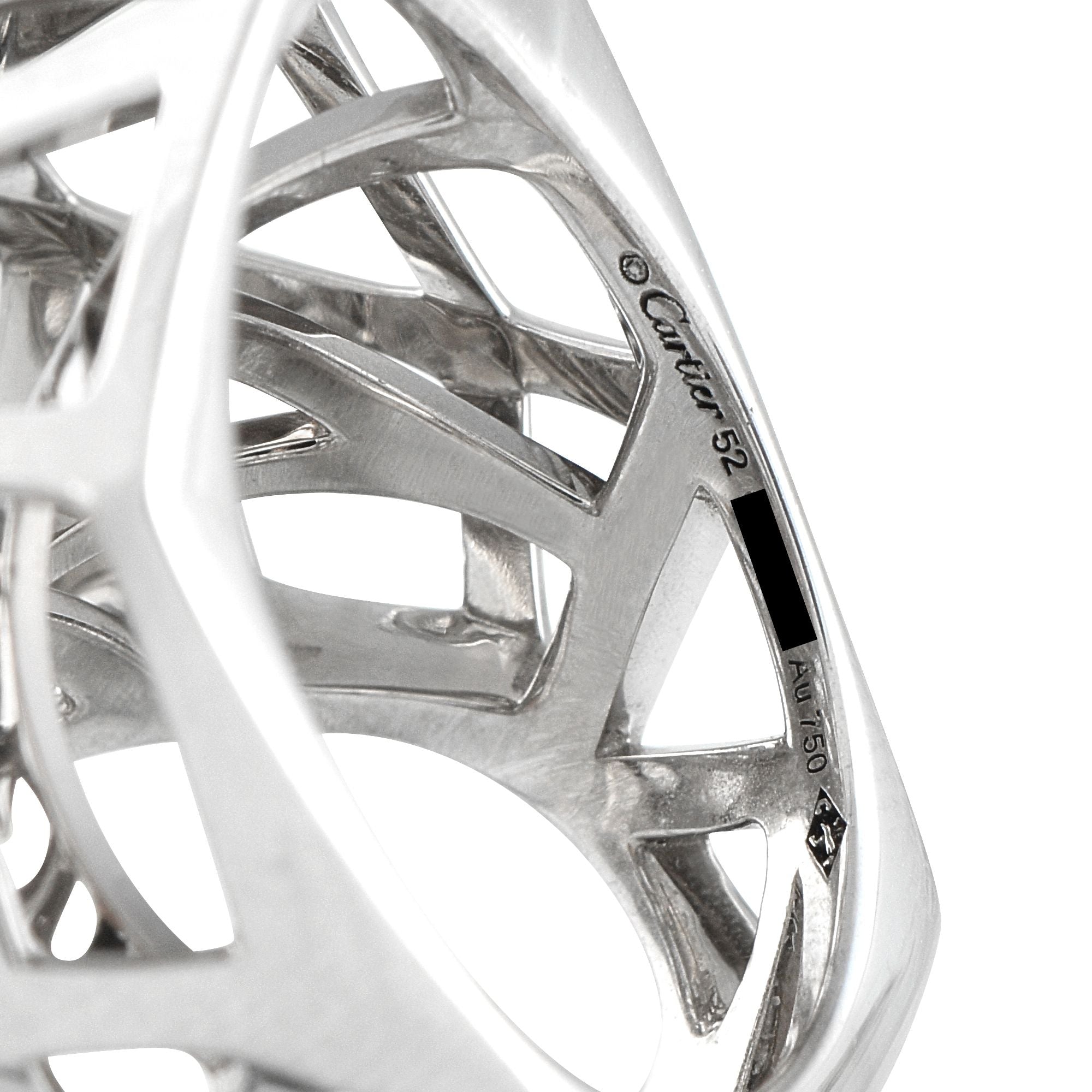 CartierPanthere 18K White Gold Ring