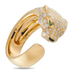 Cartier Panthère 18K Yellow Gold 1.15 ct Diamond Half-Paved Ring