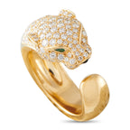 CARTIER Panthere 18K Yellow Gold 1.15ct Diamond Ring