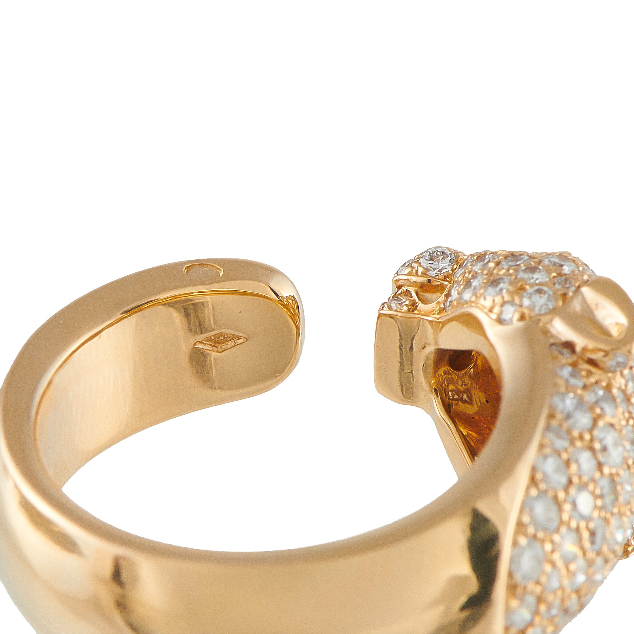 Cartier Panthere 18K Yellow Gold 1.15ct Diamond Ring