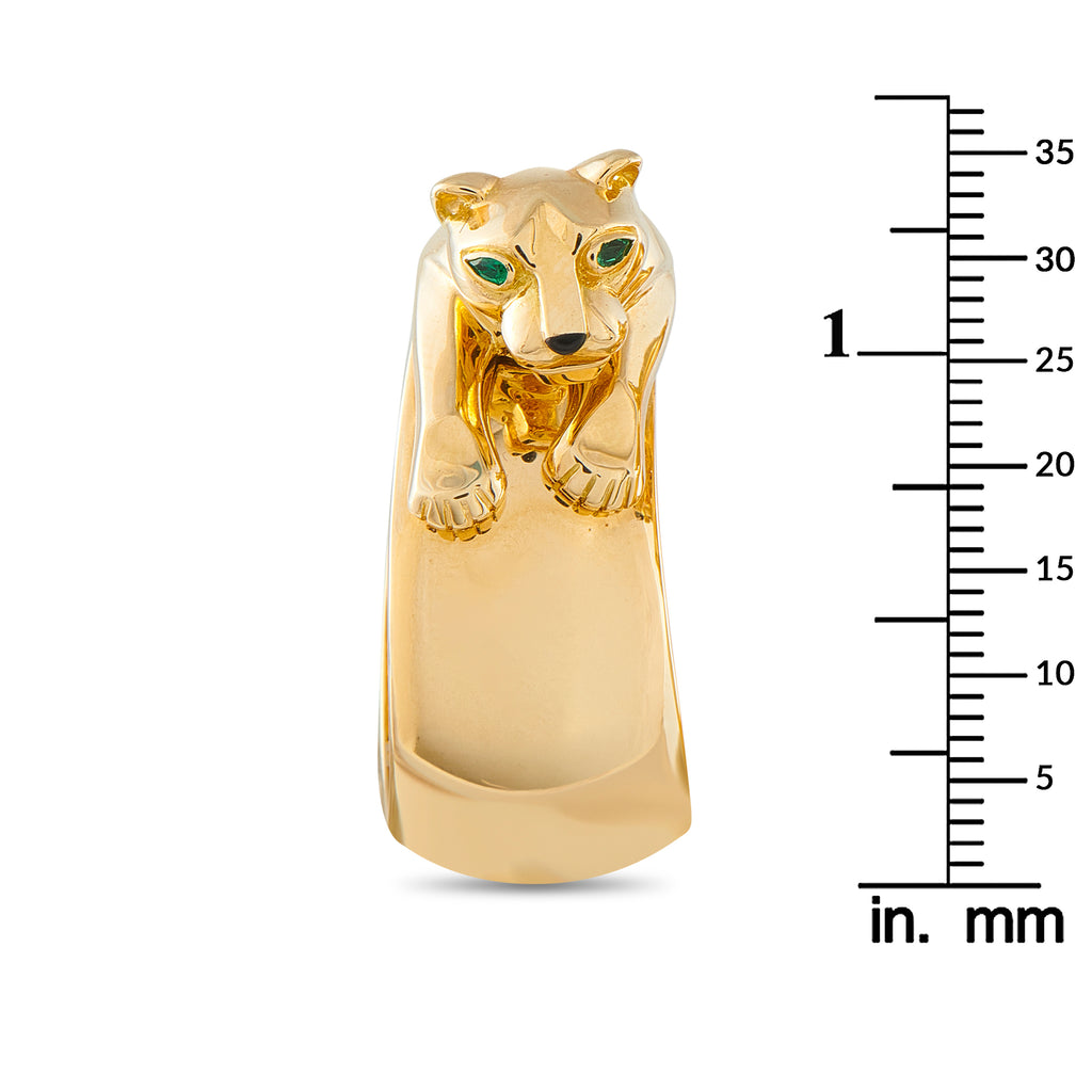 CARTIER Panthere 18K Yellow Gold Earrings