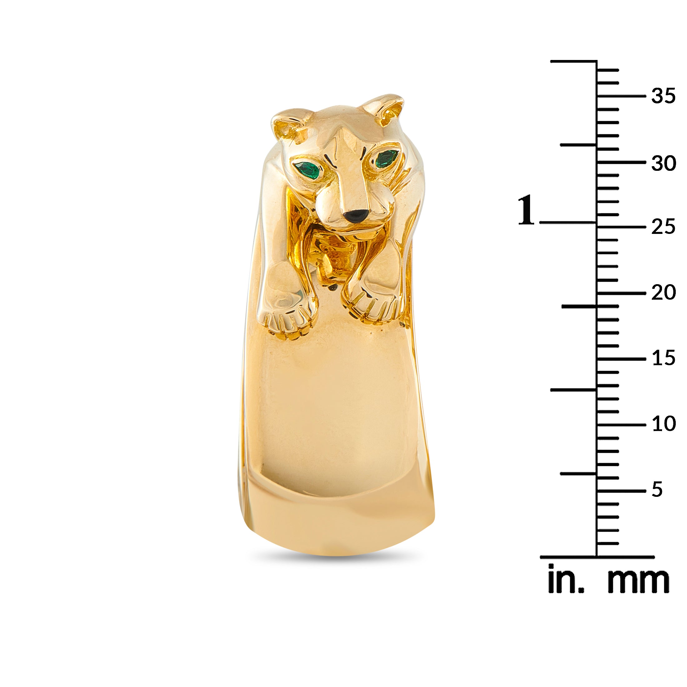 CARTIER Panthere 18K Yellow Gold Earrings