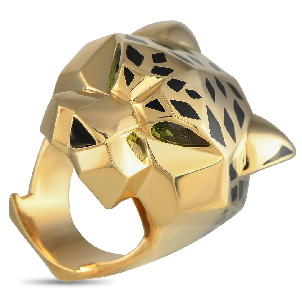 CartierPanthere 18K Yellow Gold Ring – This Cartier Panthere ring is designed to make a statement