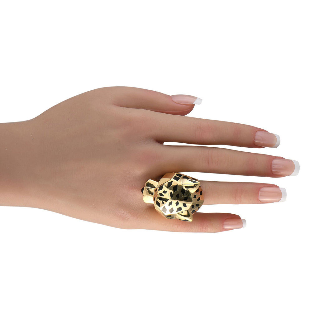 CartierPanthere 18K Yellow Gold Ring