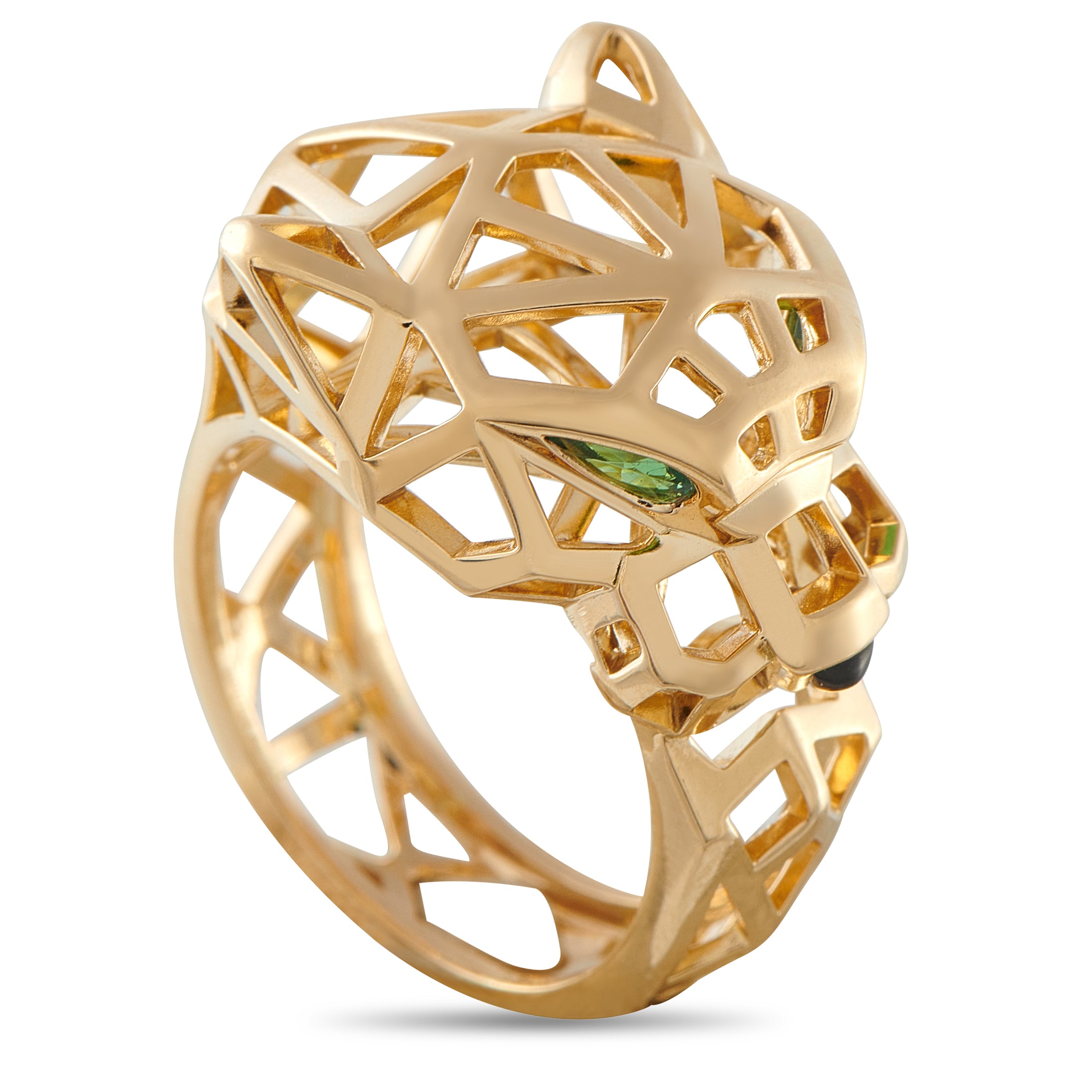 Cartier Panthere 18K Yellow Gold Ring – A chic, contemporary design makes this Cartier Panthere ring a modern work of art