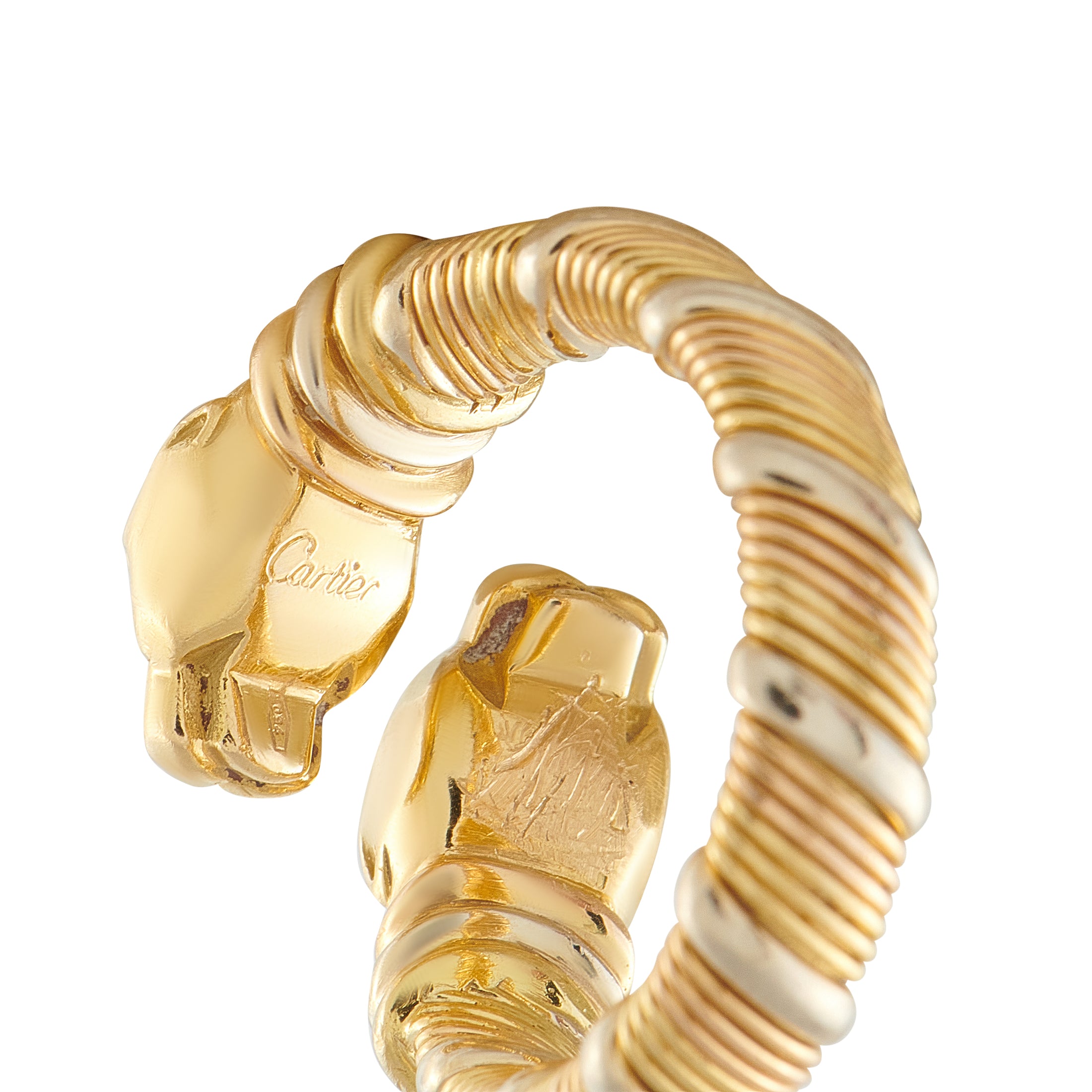 Cartier Vintage Panthere 18K Yellow Gold Ring