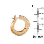 Cartier Panthère Griffe 18K yellow gold diamond hoop earring with scale