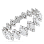 Cartier Vintage Platinum 32.0ct Diamond Bracelet