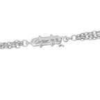 Cartier Platinum Diamond and Black Ceramic Trinity Necklace