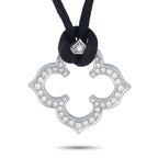 CARTIER Quatrefoil 18K White Gold Diamond Pendant