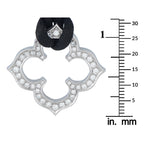 Cartier Quatrefoil 18K White Gold Diamond Pendant