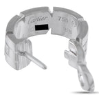 CartierTank Francaise 18K White Gold Diamond Earrings