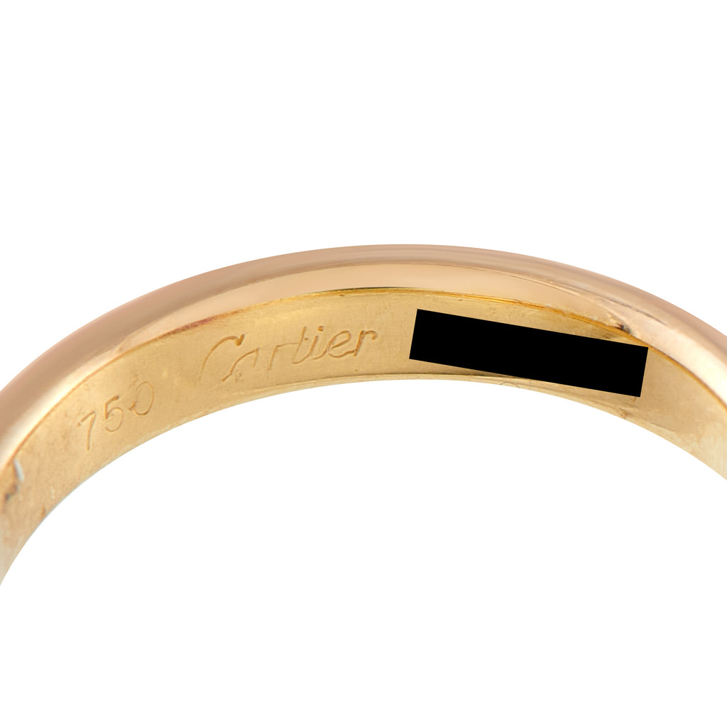 Cartier 18K Rose, Yellow, and White Gold Ruby Ring