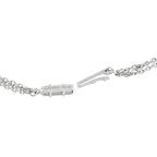 Cartier Trinity 18K White Gold 0.82ct Diamond and Ceramic Necklace