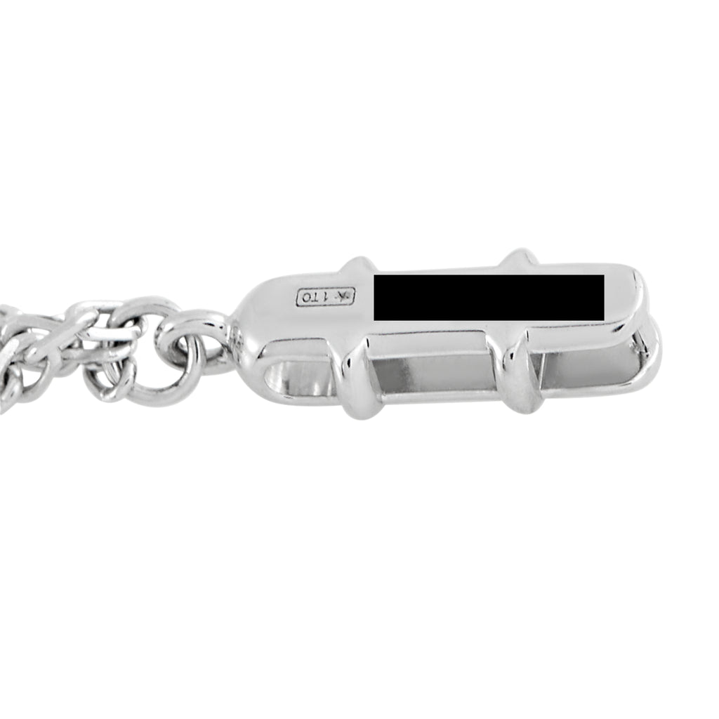 Cartier Trinity 18K White Gold 0.82ct Diamond and Ceramic Necklace
