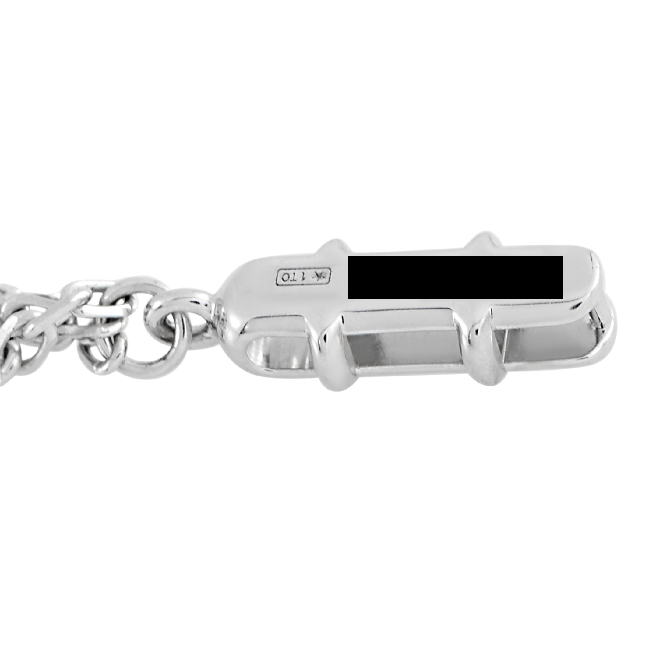 Cartier Trinity 18K White Gold 0.82ct Diamond and Ceramic Necklace