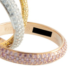 CARTIER Trinity 18K White, Yellow, and Rose Gold Pink, Yellow, and White Diamond Ring