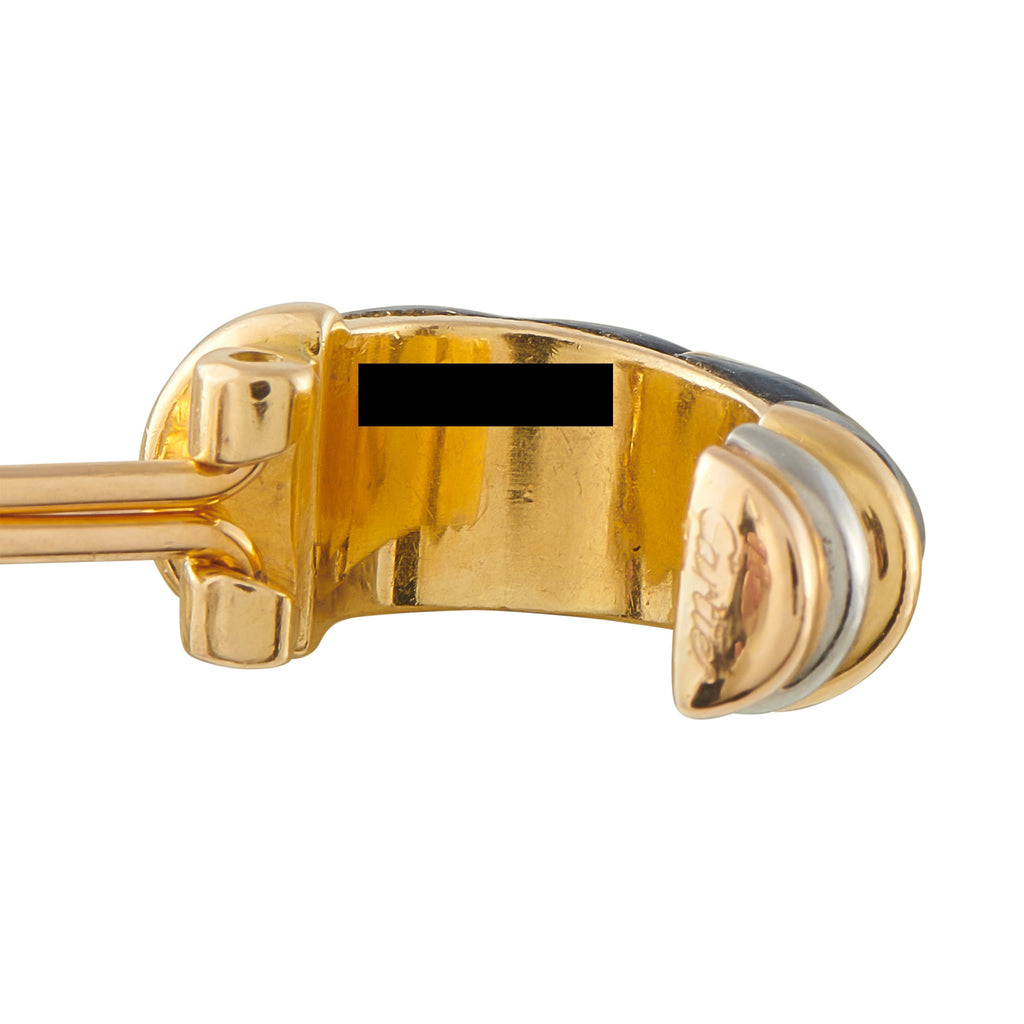 Cartier Trinity 18K Yellow, Rose, and White Gold and Silver Clip-On Earrings