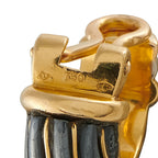 Cartier Trinity 18K Yellow, Rose, and White Gold and Silver Clip-On Earrings