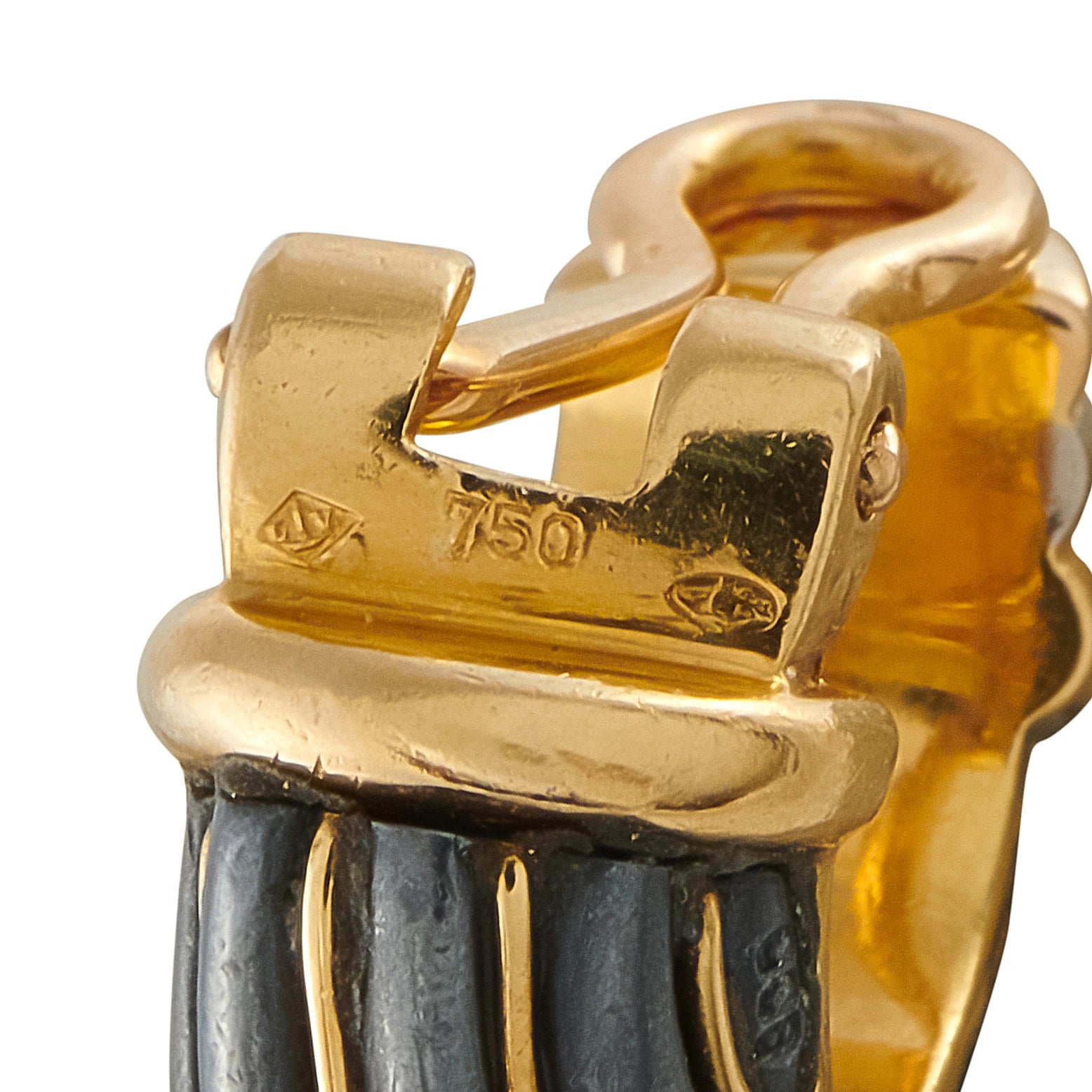 Cartier Trinity 18K Yellow, Rose, and White Gold and Silver Clip-On Earrings