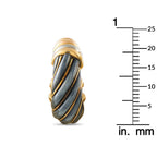 Cartier Trinity 18K Yellow, Rose, and White Gold and Silver Clip-On Earrings