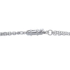 CARTIER Trinity 18K White Gold 0.82ct Diamond and Ceramic Necklace