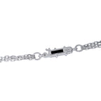 CARTIER Trinity 18K White Gold 0.82ct Diamond and Ceramic Necklace