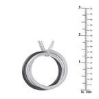 CARTIER Trinity 18K White Gold 0.82ct Diamond and Ceramic Necklace