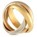CartierTrinity 18K Rose, White, and Yellow Gold Ring – Said to symbolize love, friendship, and loyalty, the Trinity Ring from