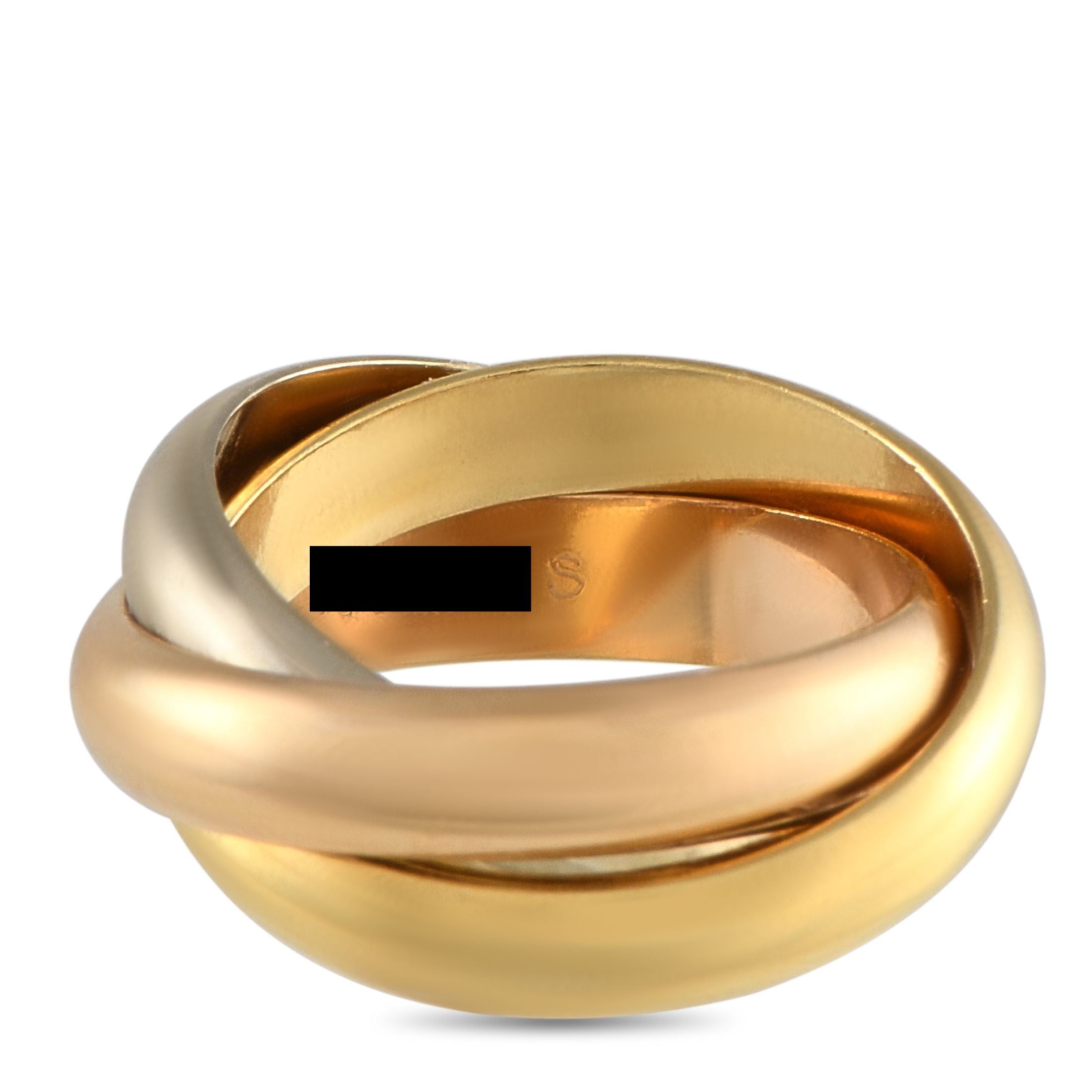 CartierTrinity 18K Rose, White, and Yellow Gold Ring