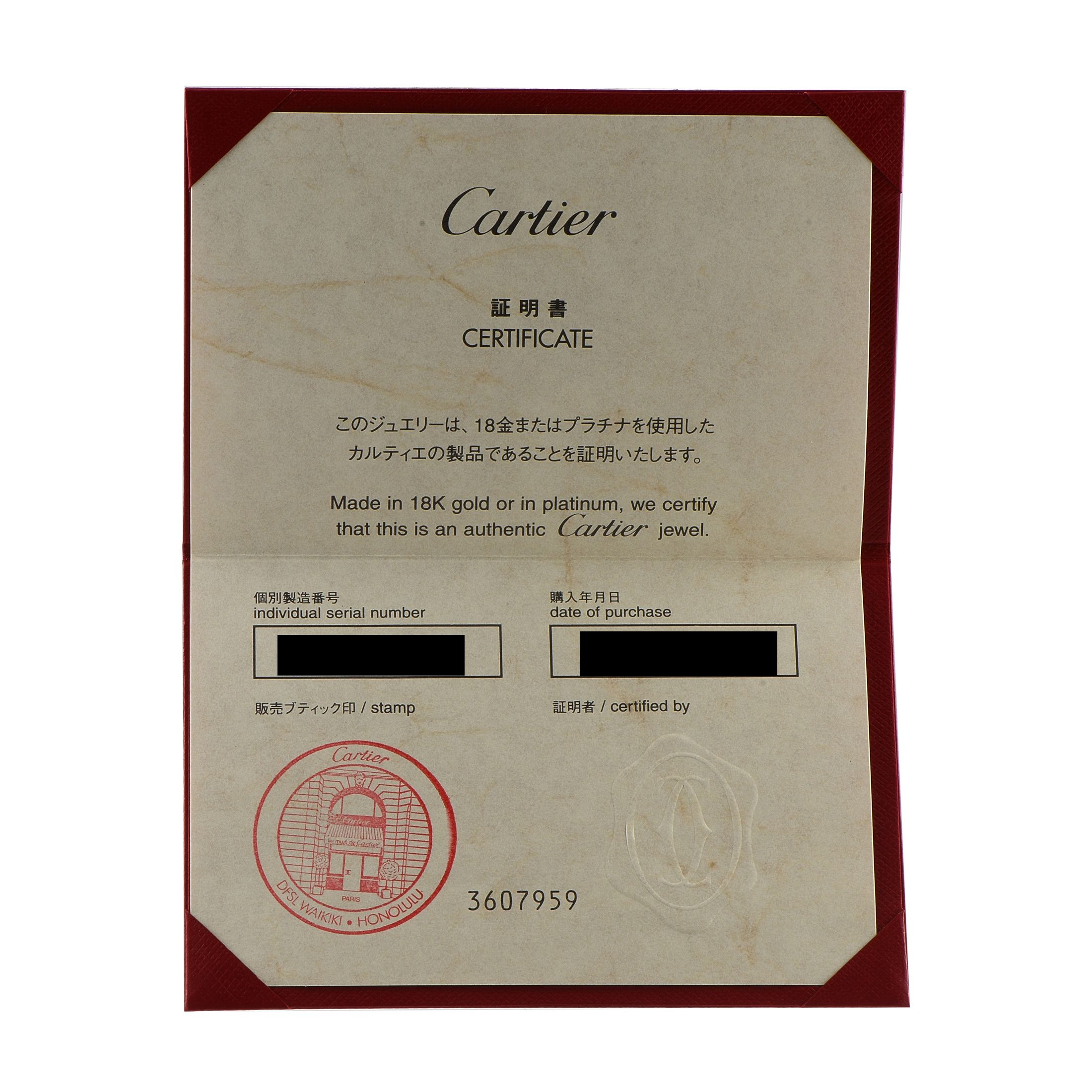 CartierTrinity 18K Rose, White, and Yellow Gold Ring