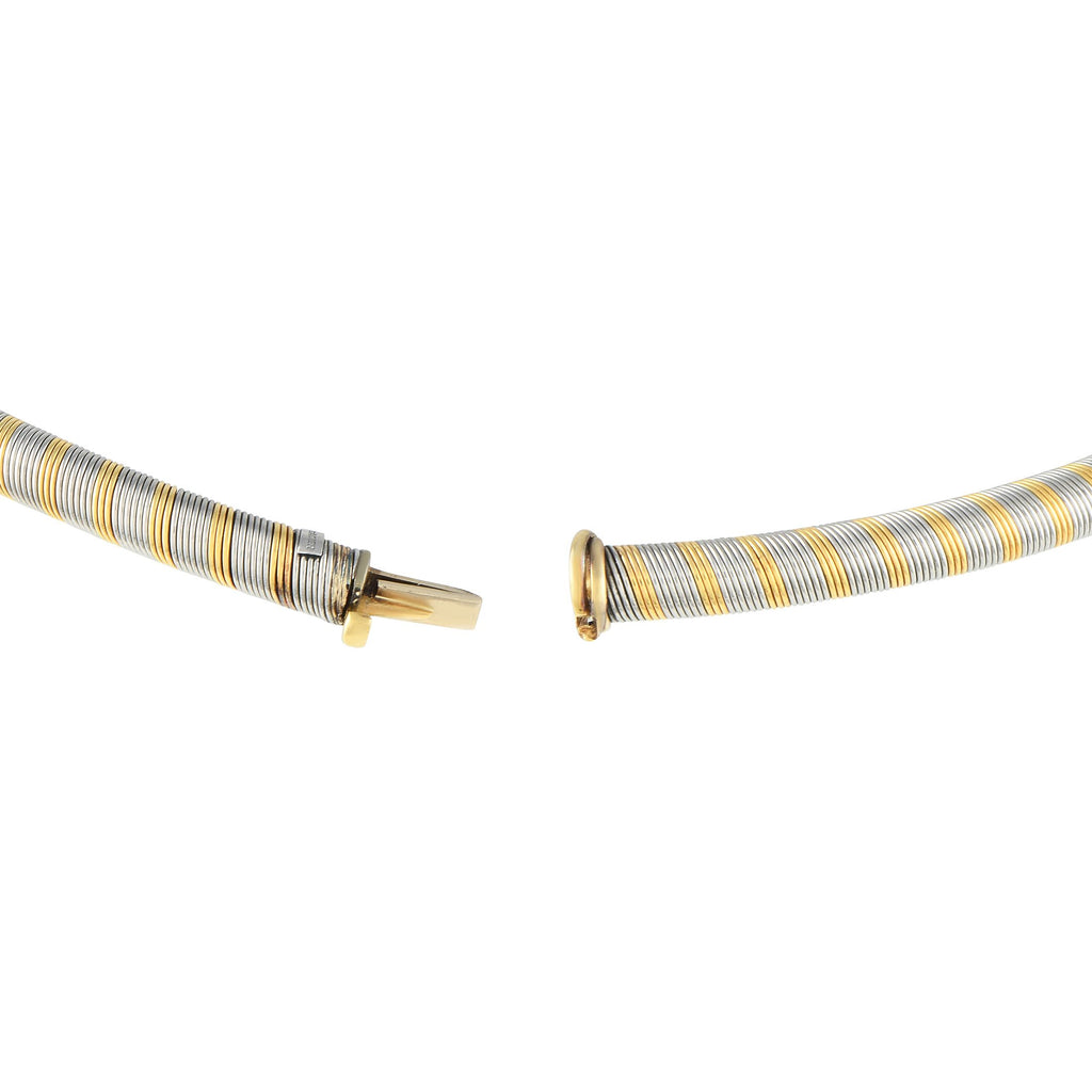 CartierVintage 18K Yellow and Stainless Steel Necklace