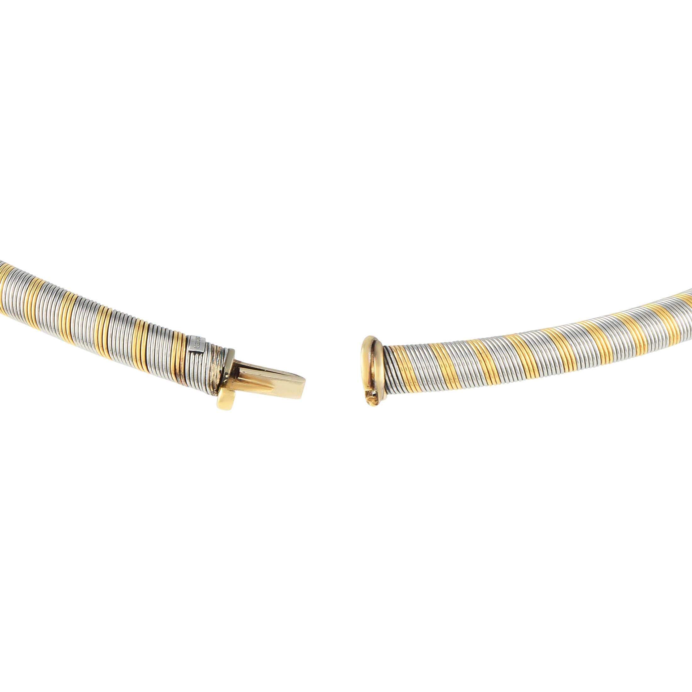 CartierVintage 18K Yellow and Stainless Steel Necklace