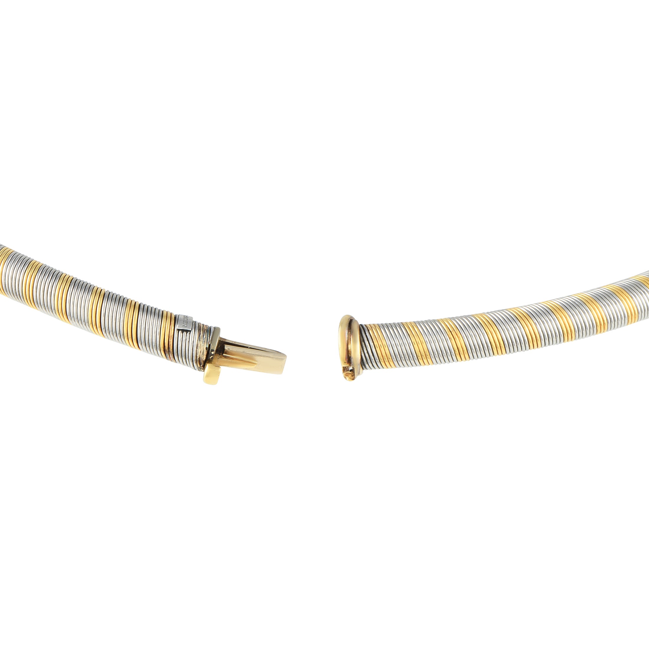 Cartier Vintage 18K Yellow and Stainless Steel Necklace