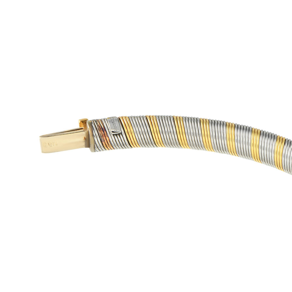 Cartier Vintage 18K Yellow and Stainless Steel Necklace