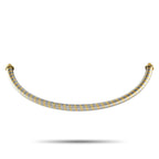 CartierVintage 18K Yellow and Stainless Steel Necklace – This two-toned Cartier choker, a vintage piece from the 1980s, featu