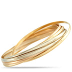 Cartier Vintage Trinity 18K Rose, White and Yellow Gold 7-Band
