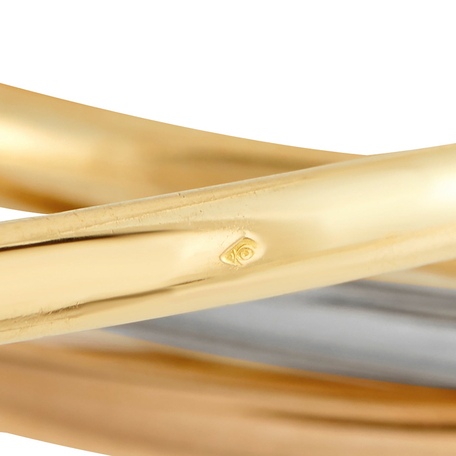 Cartier Vintage Trinity 18K Rose, White and Yellow Gold 7-Band