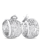 CHANEL 18K White Gold 2.0ct Diamond Earrings