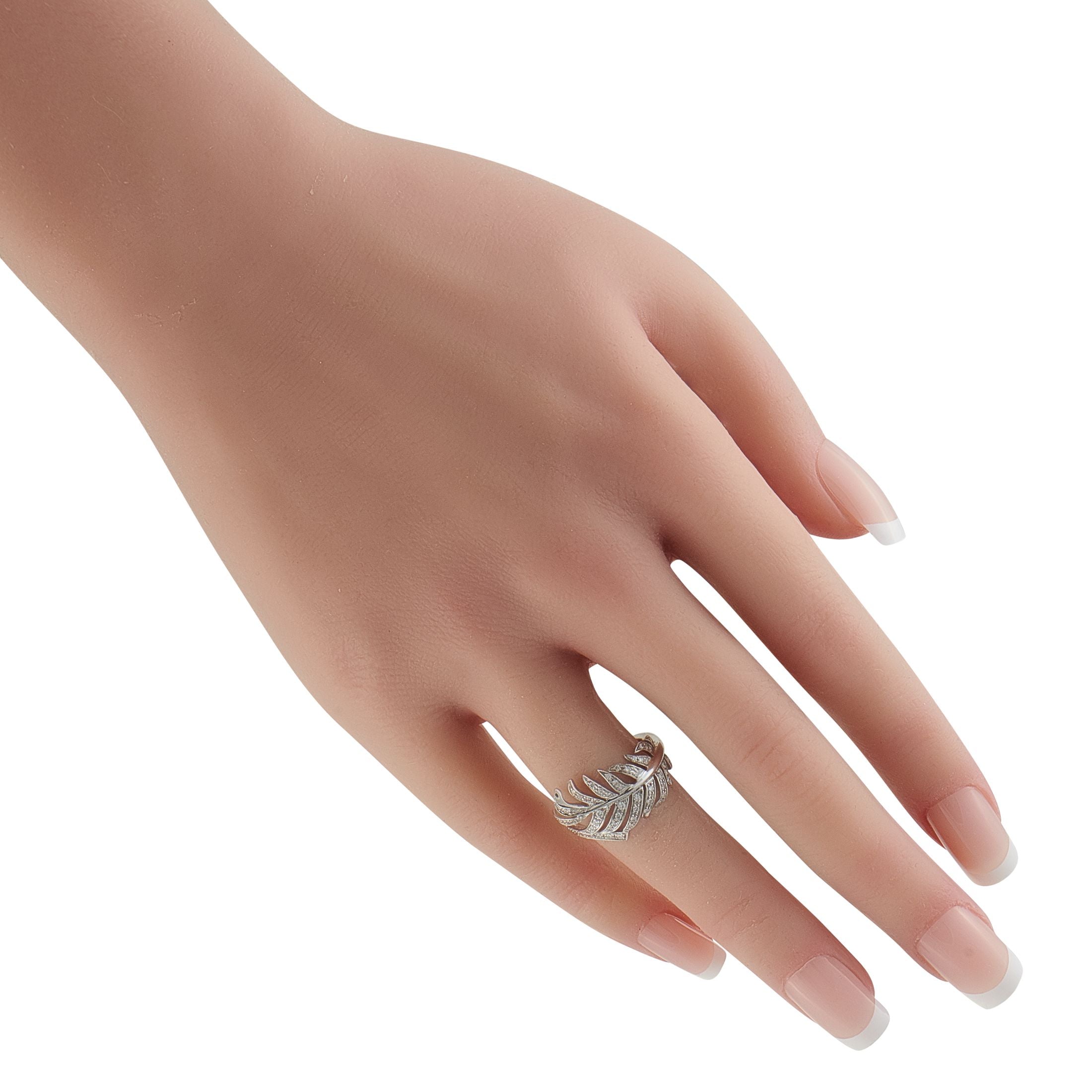 Chanel18K White Gold Diamond Ring