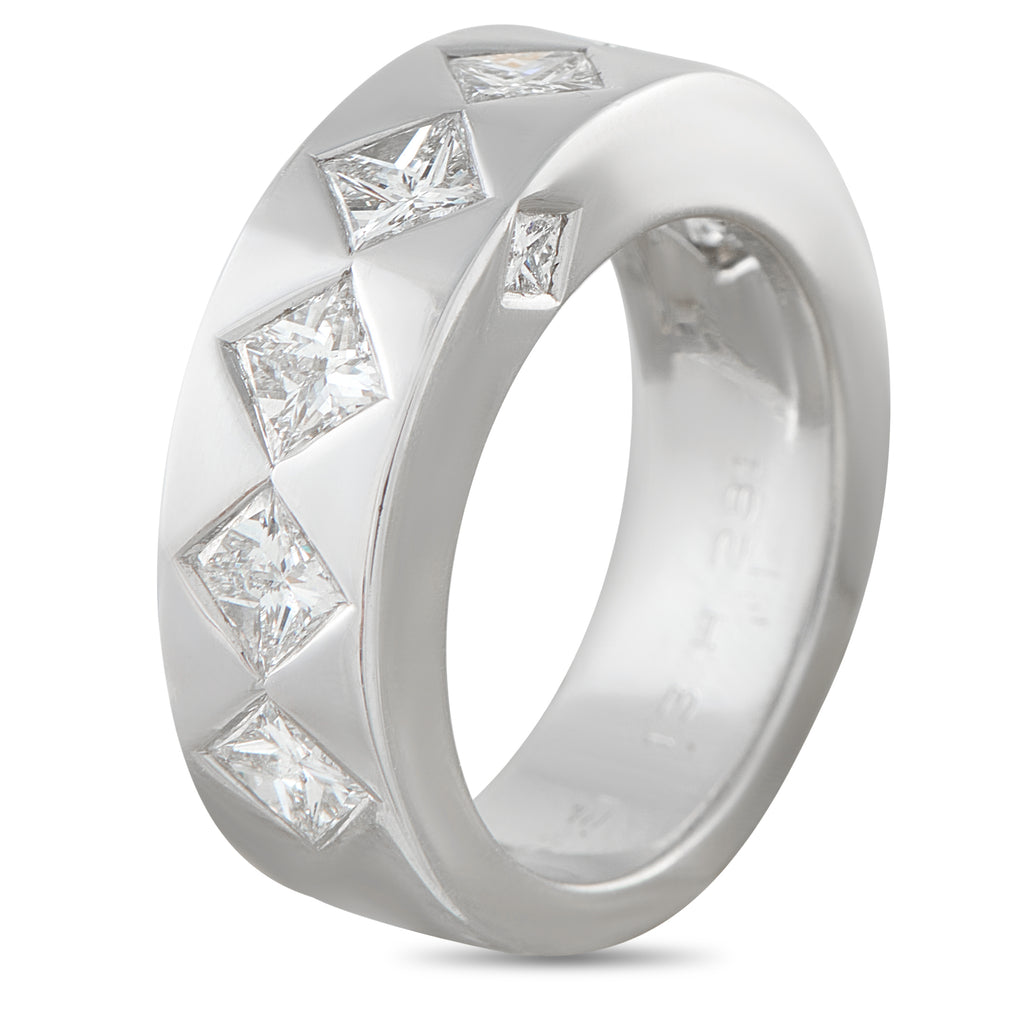 CHANEL 18K White Gold 1.40ct Diamond Band