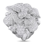 CHANEL Camélia 18K White Gold 3.45ct Diamond Ring
