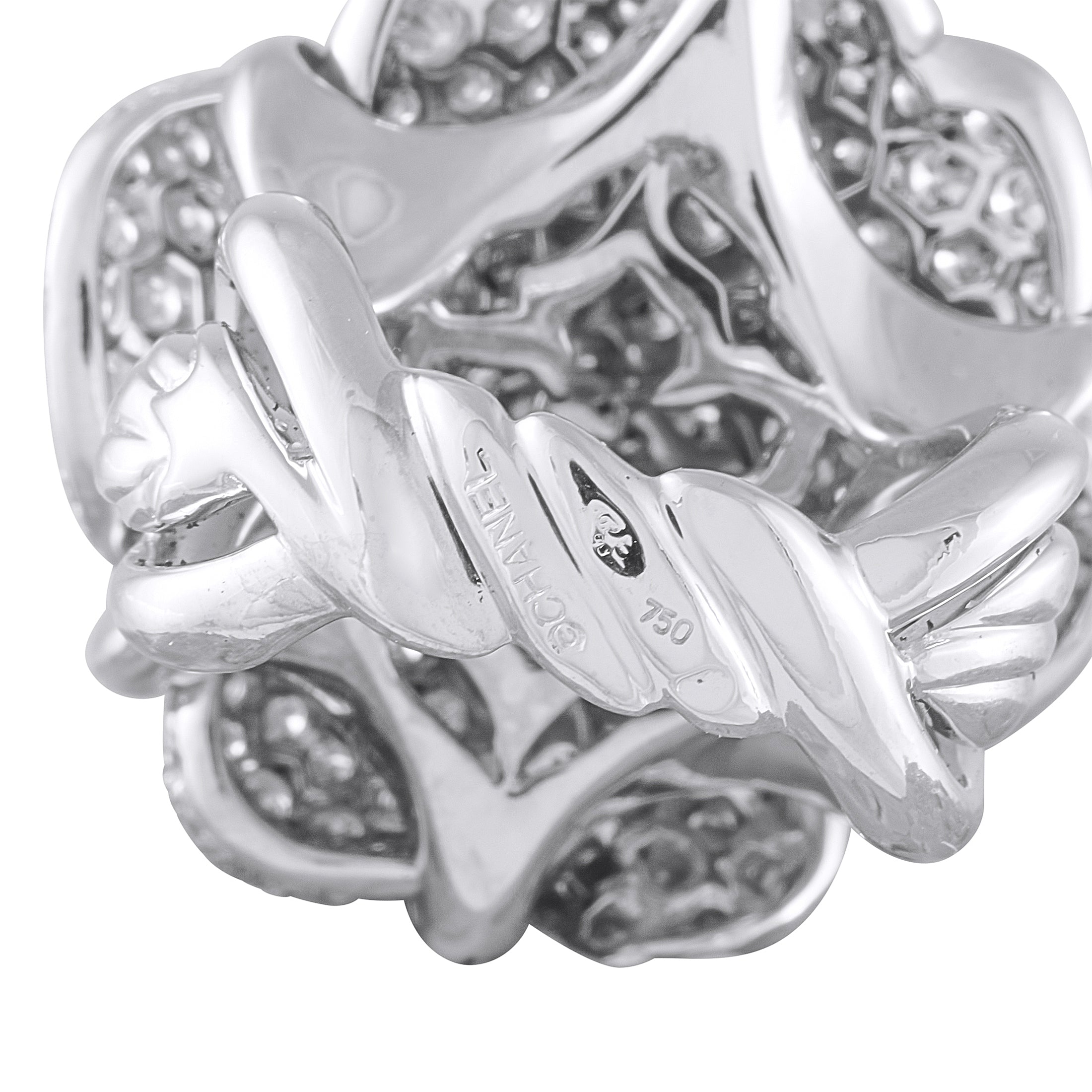 Chanel Camélia 18K White Gold 3.45ct Diamond Ring