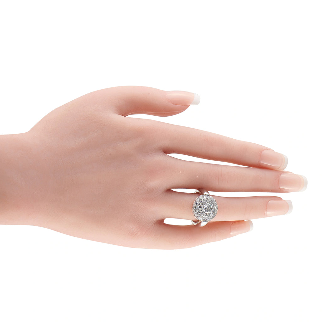 Chanel 18K White Gold 1.80ct Diamond Ring